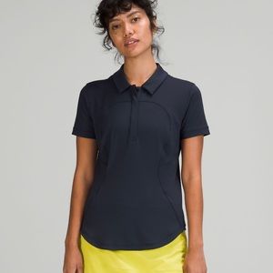 Lululemon NWT Quick Drying short sleeve polo Navy